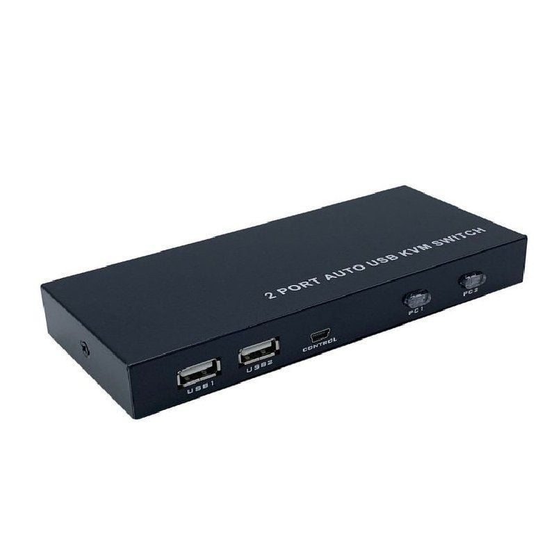 Aisens A111-0400 / 2PC HDMI KVM Switch com 1 Teclado e Rato Individuais