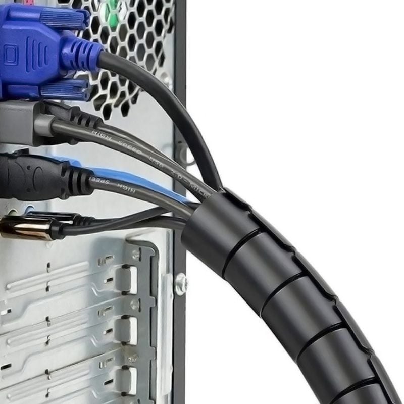 Organizador de Cabos em Espiral A151-0406 / 1m da Aisens