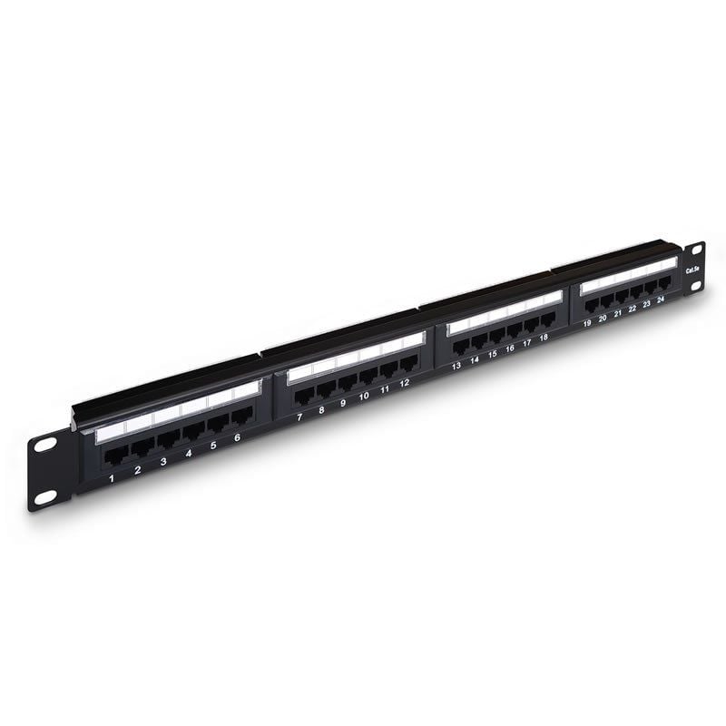 Aisens Patch Panel A141-0307 / 24 Portas / Cat.5e / Altura 1U