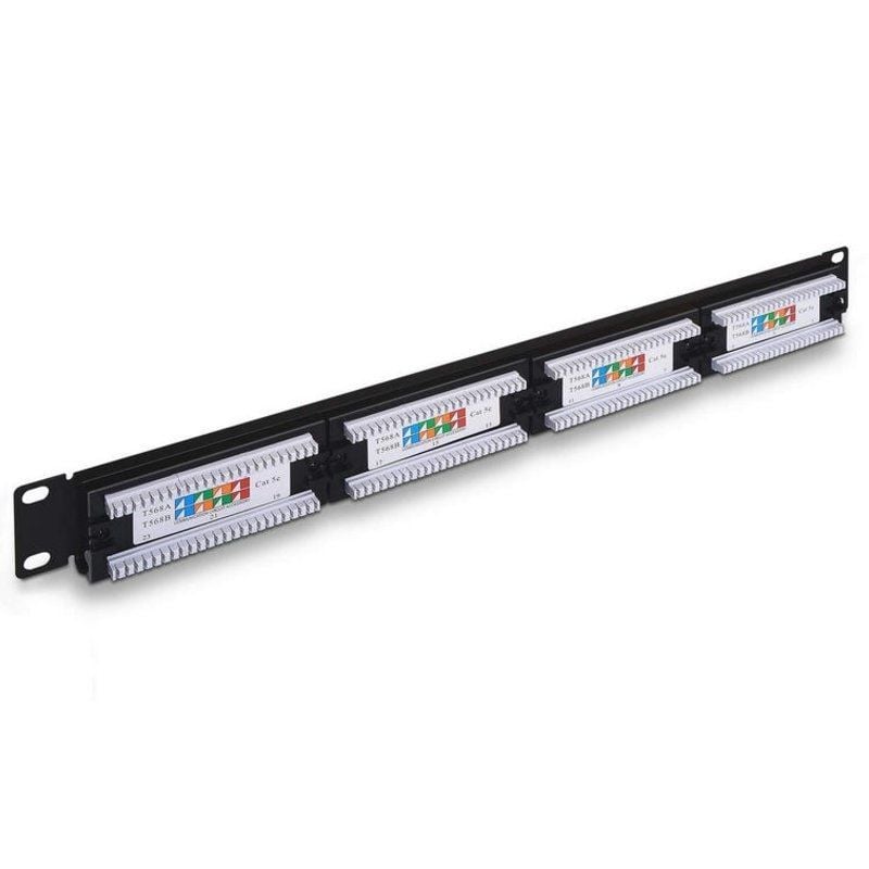 Aisens Patch Panel A141-0307 / 24 Portas / Cat.5e / Altura 1U