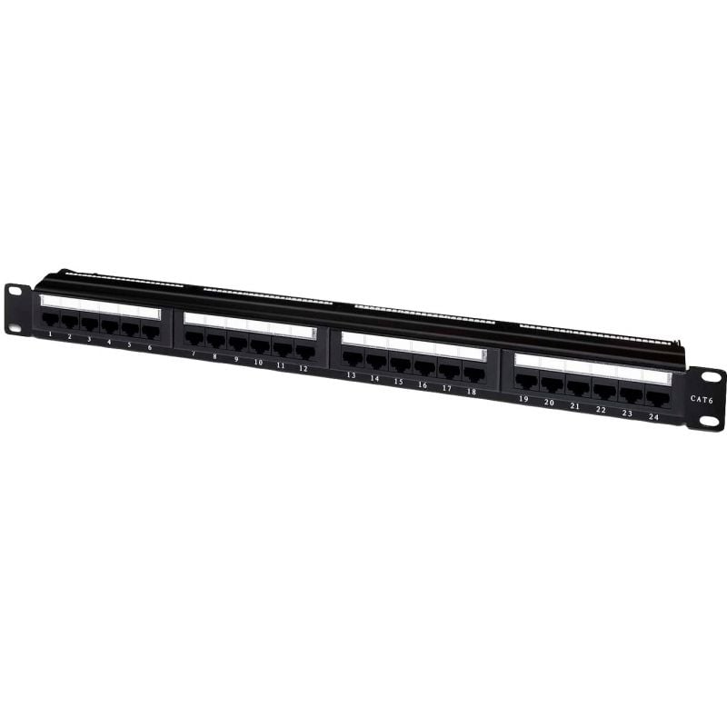 Aisens Patch Panel A141-0308 / 24 Portas / Cat.6 / Altura 1U