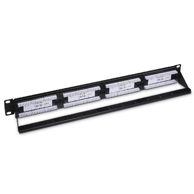 Aisens Patch Panel A141-0509 / 24 Portas / Cat.6 / 1U Altura / Gestão de Cabos