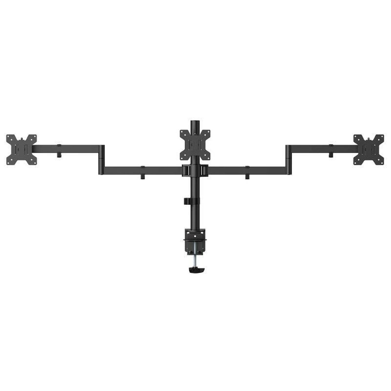Suporte de Mesa Aisens Dt27tsr-281 para 3 Monitores / Giratório / Inclinado / Até 10kg