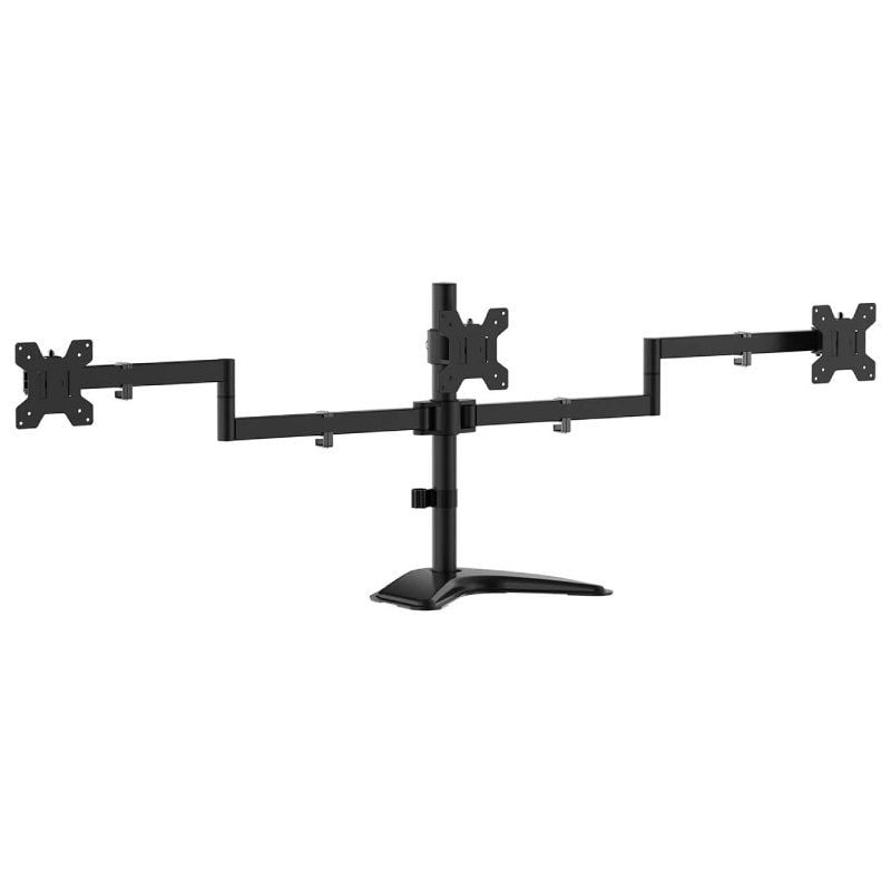 Aisens Dt27tsr-287 Suporte para Monitor de Secretária para 3 Monitores / Giratório / Inclinado / At…