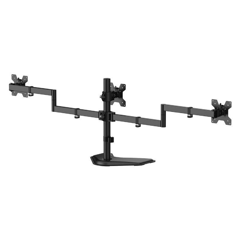 Aisens Dt27tsr-287 Suporte para Monitor de Secretária para 3 Monitores / Giratório / Inclinado / At…