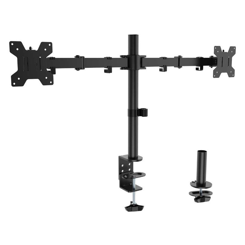 Suporte de Mesa para 2 Monitores Aisens Dt32tsr-279 / Giratório / Inclinado / Até 10kg
