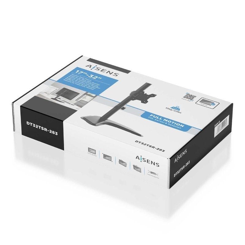 Aisens Dt32tsr-283 Suporte de Secretária para Monitor / Giratório / Inclinado / Até 10kg