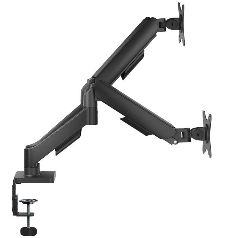 Suporte de Mesa com Contrapeso para 2 Monitores Aisens Dt32tsr-357 / Giratório / Inclinável / Até 9…