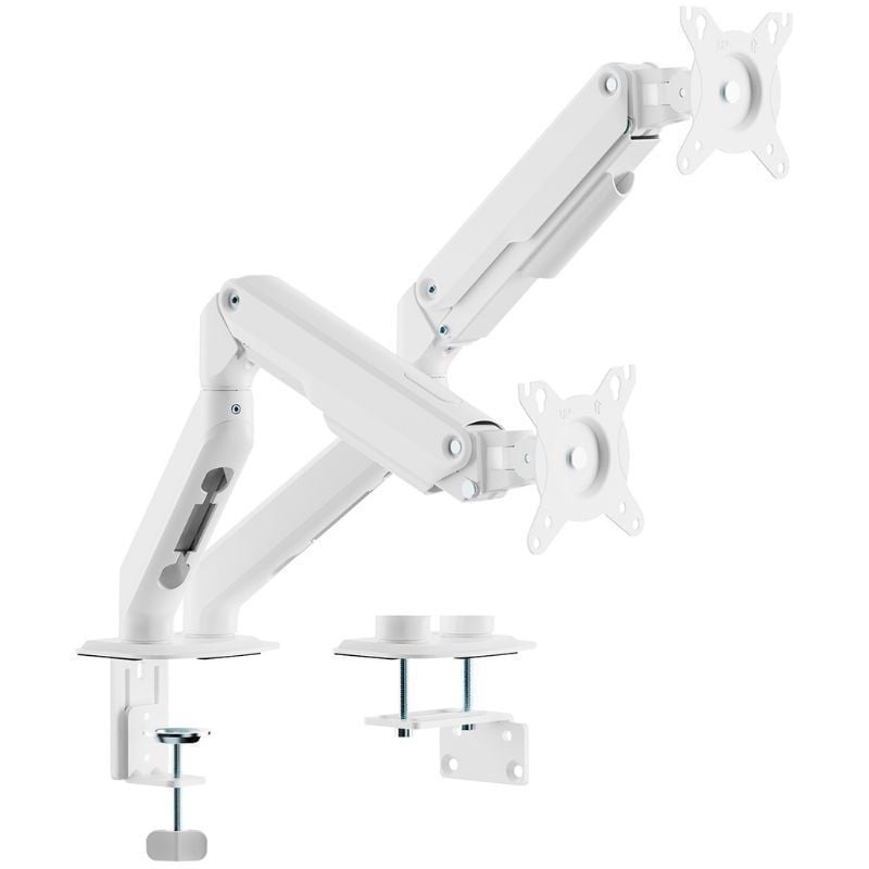 Suporte de Mesa com Contrapeso para 2 Monitores Aisens Dt32tsr-439 / Giratório / Inclinável / Até 9…