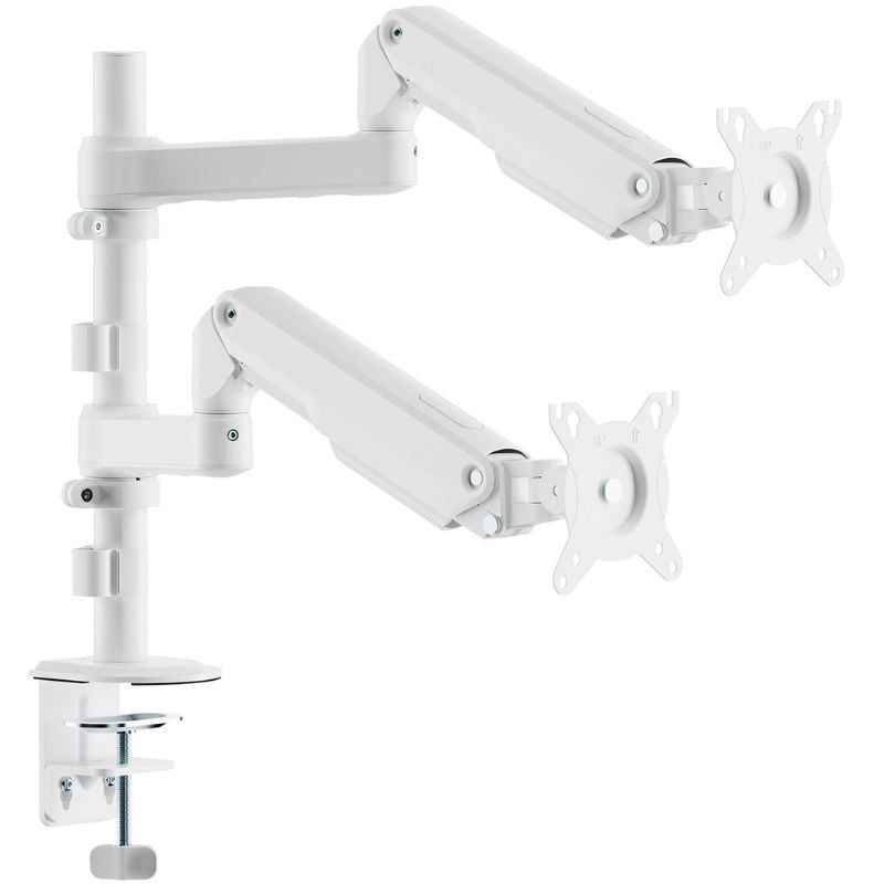 Suporte de Mesa com Contrapeso para 2 Monitores Aisens Dt32tsr-441 / Giratório / Inclinado / Até 9kg