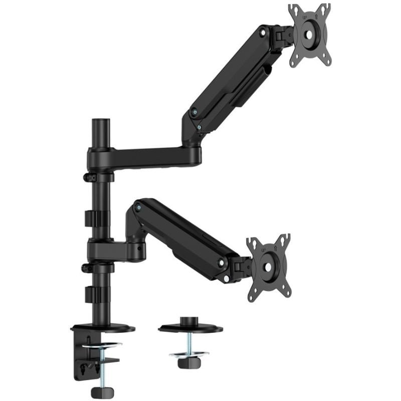Suporte de Secretária com Contrapeso para 2 Monitores Aisens Dt32tsr-453 / Giratório / Inclinável /…