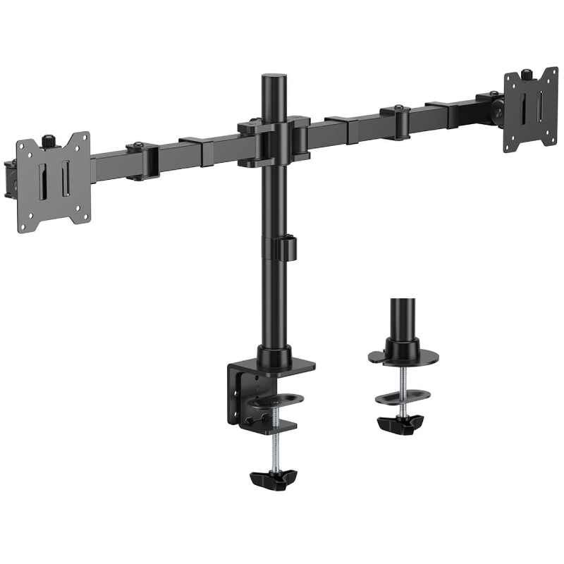Suporte de Mesa para 2 Monitores Aisens Dt35tsr-359 / Giratório / Inclinado / Até 20kg