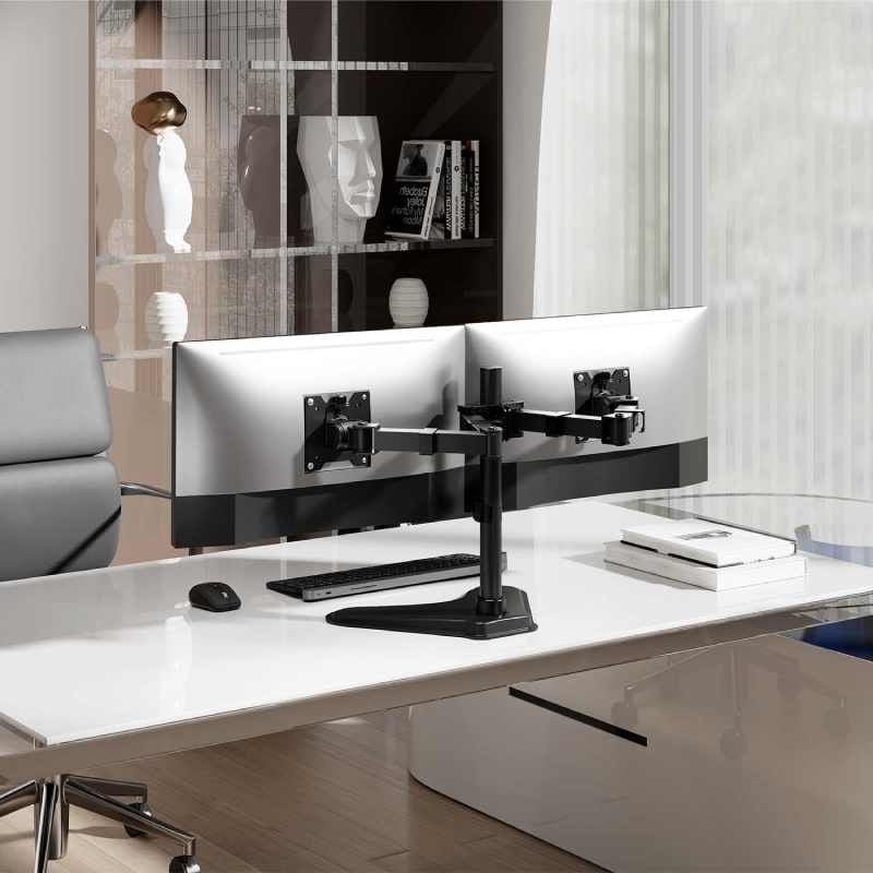 Suporte de Secretária para 2 Monitores Aisens Dt35tsr-361 / Até 20kg