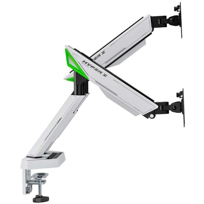Suporte de Mesa de Jogos com Contrapeso para 2 Monitores Aisens Dt38tsr-345 / Giratório / Inclinado…