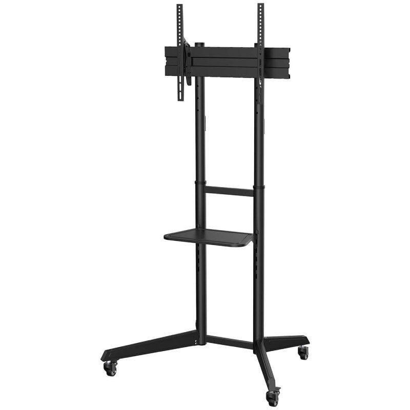 Suporte de Chão Inclinável Aisens Ft70te-211 com Rodízios para Televisores de 37-70" / Até 50kg