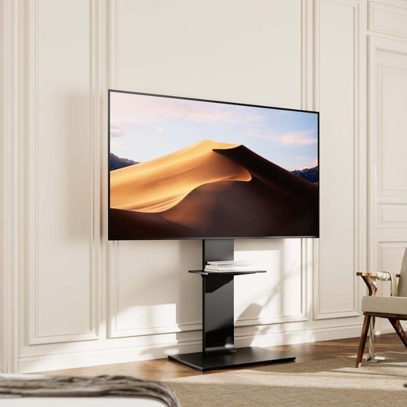 Aisens Ft86tse-399 Suporte de Chão Inclinável / Giratório com Tabuleiro para DVD para Televisores d…