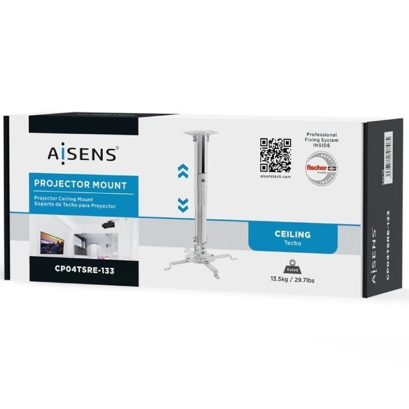 Suporte de Teto para Projetor Aisens Cp04tsre-133 / Inclinação-extensão-rotação / Até 13,5 Kg