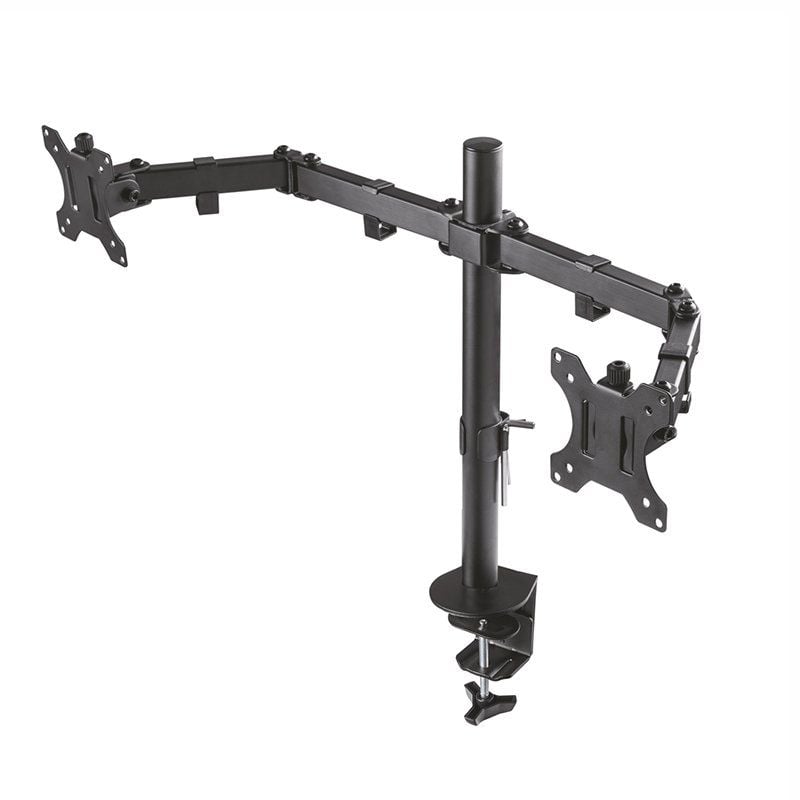 Suporte de Mesa para 2 Monitores Aisens Dt32tsr-041 / Giratório / Inclinado / Até 8kg