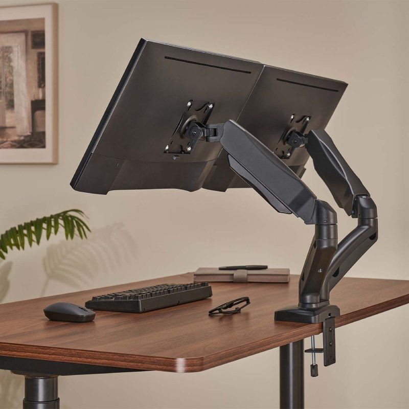 Suporte de Mesa com Contrapeso para 2 Monitores Ou Televisores Aisens Dt32tsr-221 / Giratório / Inc…