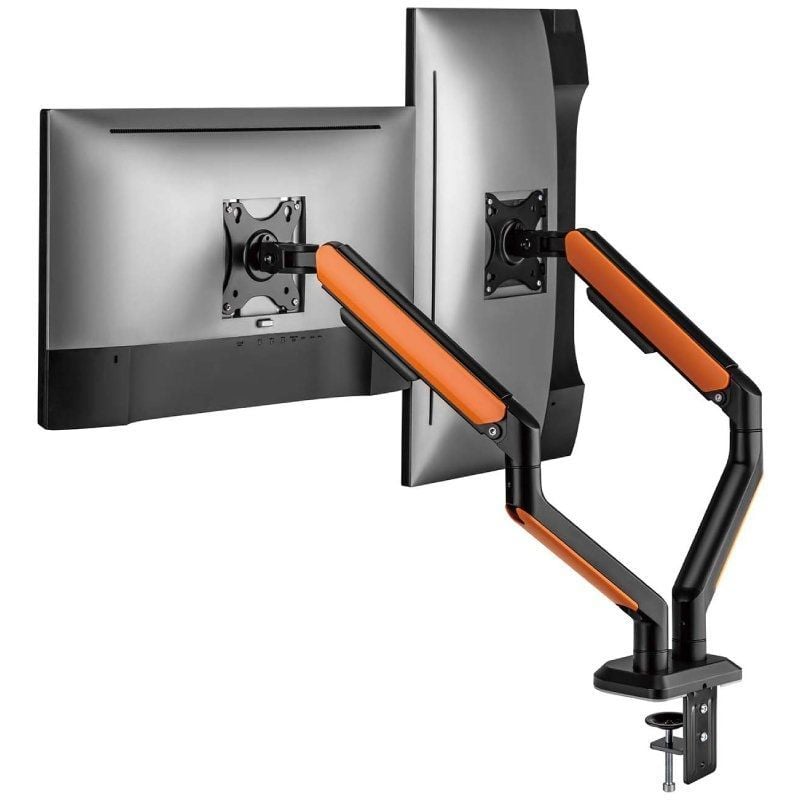 Suporte de Mesa de Jogos com Contrapeso para 2 Monitores e TV Aisens Dt32tsr-251 / Giratório / Incl…