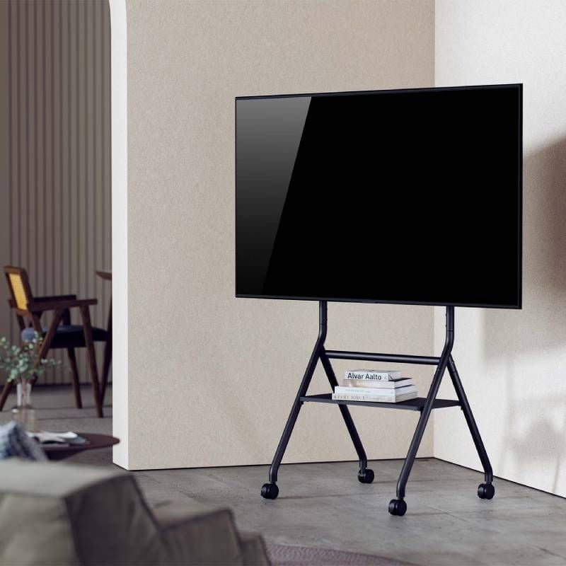 Aisens Ft86fe-329 Suporte de Chão com Rodízios para Tvs 37-86" / Até 80kg