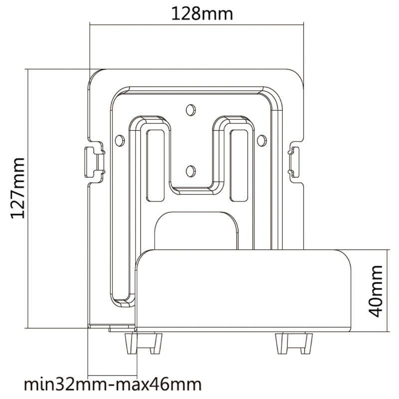 Suporte Universal Aisens Mpc02-155 para Router, Minipc / Até 2kg