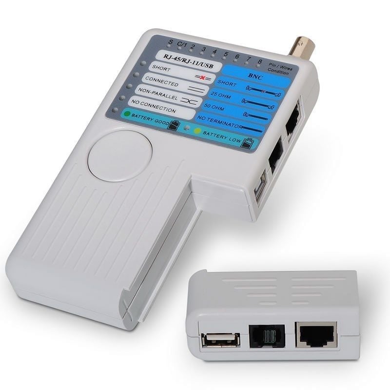 Aisens A142-0313 Testador A142-0313 para Rj11-rj12-rj45 / USB / Coaxial