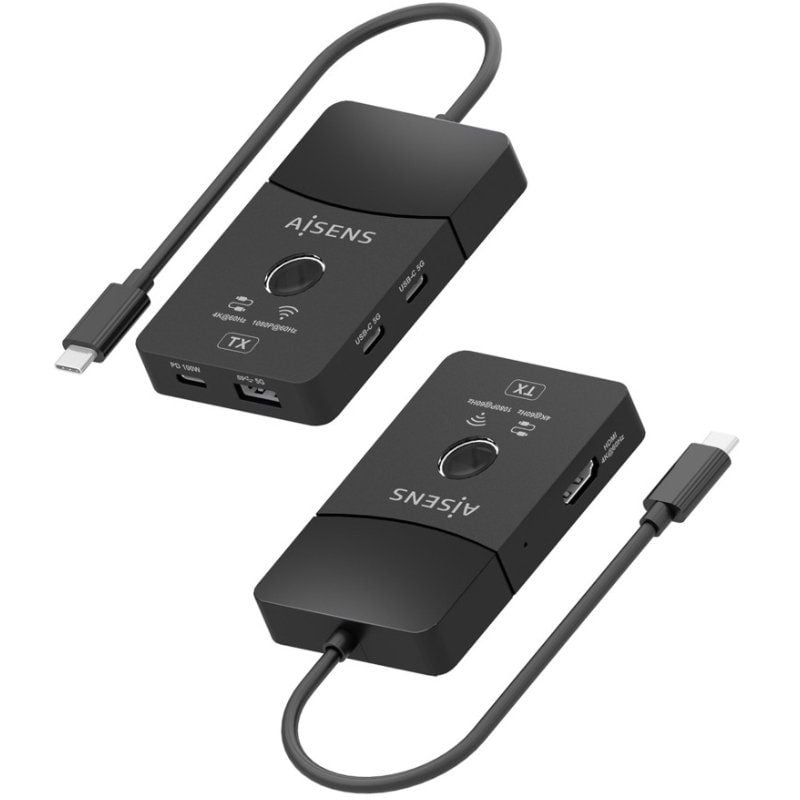 Aisens Aswl-h2kdc30m05-bk / Adaptador / Transmissor de Vídeo sem Fios USB Type-c - HDMI de 100 W