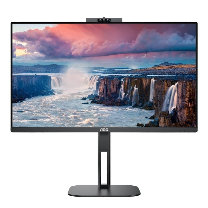 Monitor Profissional AOC 24V5CW / BK 23,8" / Full HD / Webcam / Multimédia / Ajustável em Altura /…