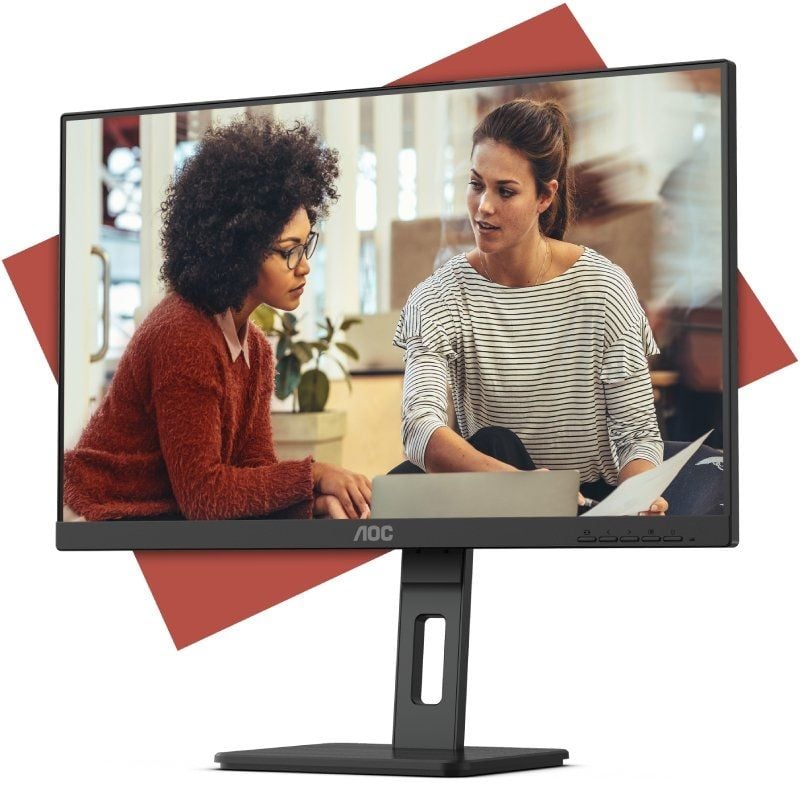Monitor Profissional AOC 27E3QAF 27" / Full HD / Multimédia / Ajustável em Altura / Preto