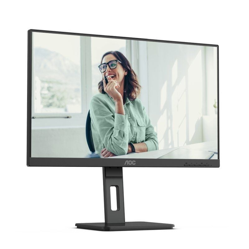 Monitor Profissional AOC Q27P3CV 27" / QHD / Multimédia / Ajustável em Altura / Preto