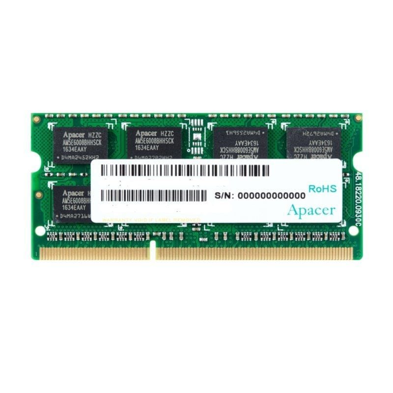 Memória RAM Apacer 4GB / DDR3 / 1600mhz / 1.5v / CL11 / SODIMM