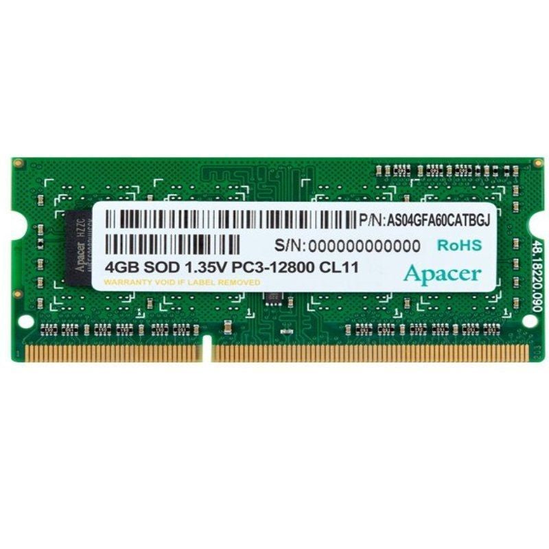 Memória RAM Apacer 4GB / DDR3L / 1600mhz / 1.35v / SODIMM