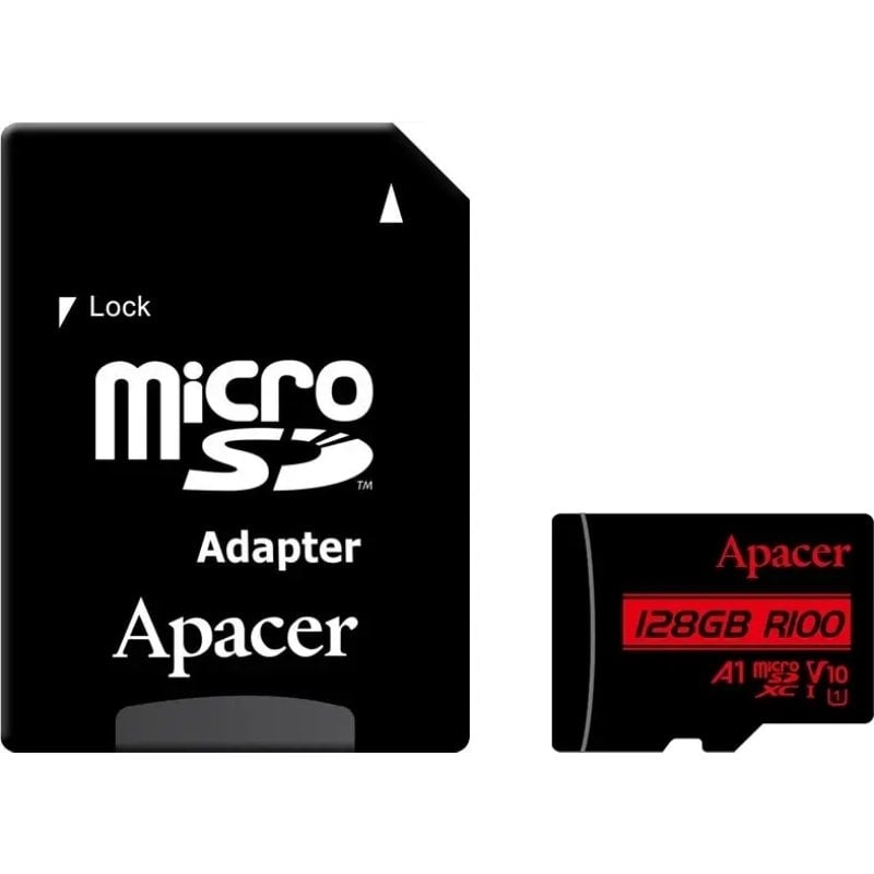 Cartão de Memória Apacer 128 GB XC UHS 1 com Adaptador / Classe 10 / 100 MB / S