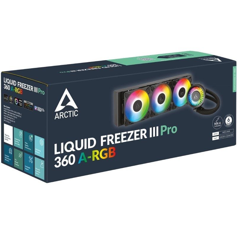 Arctic Liquid Freezer III Pro 360 A-rgb / Preto Sistema de Arrefecimento Líquido Arctic Liquid Free…