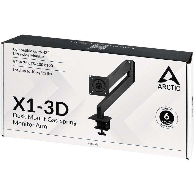 Suporte de Mesa para Monitor Arctic X1-3d / Giratório / Inclinado / Até 15kg