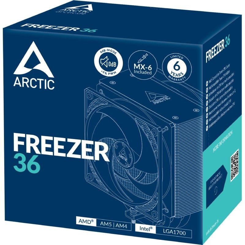 Ventilador do Dissipador de Calor do Congelador Arctic 36 / 12cm