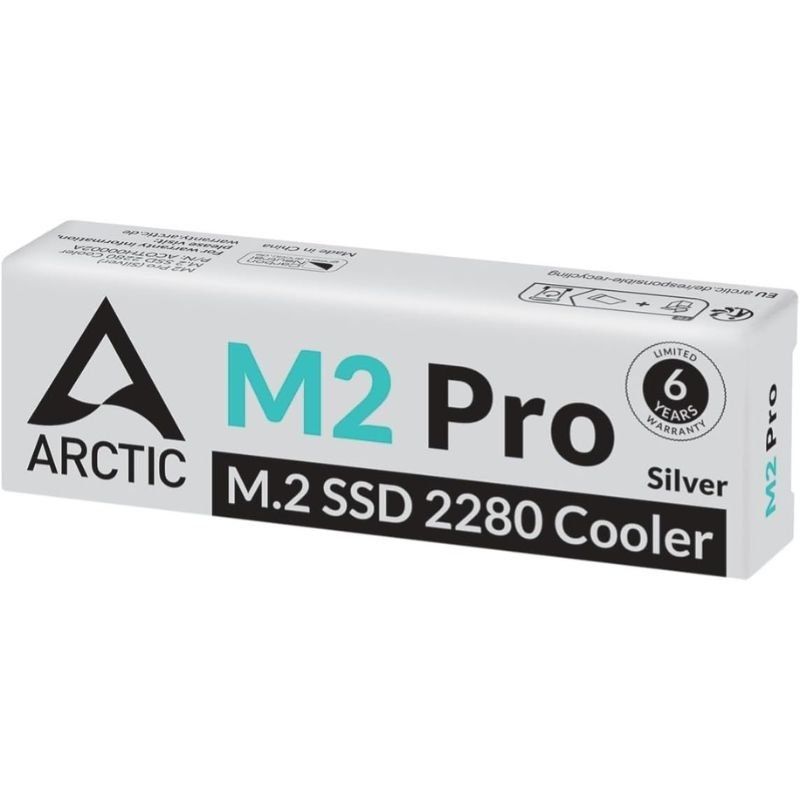 Dissipador de Calor para SSD M.2 2280 Arctic M2 Pro / Prata