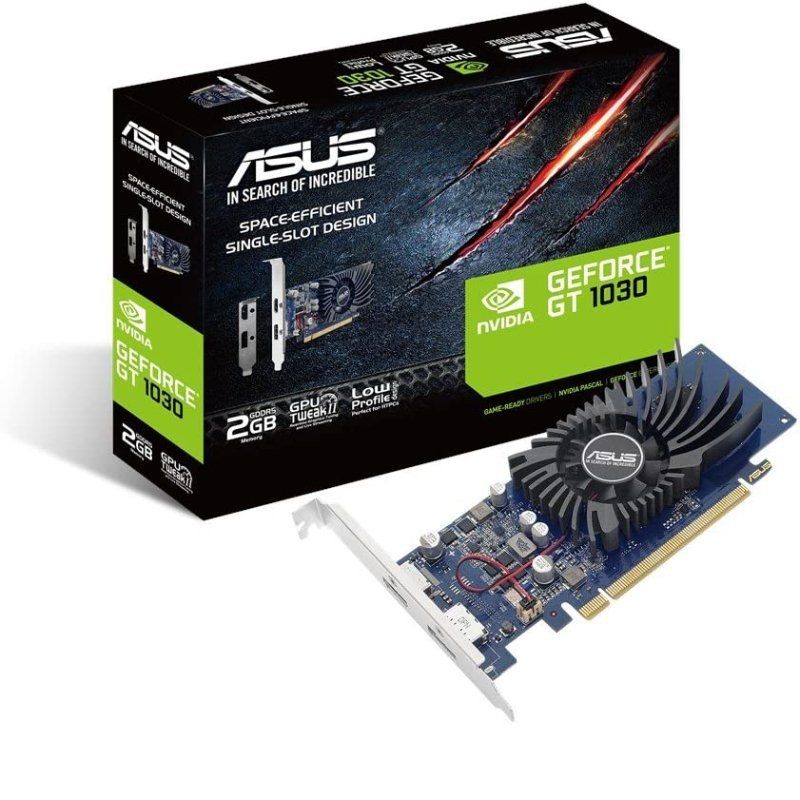 Asus Geforce GT 1030 / 2GB GDDR5 / Placa Gráfica Compatível de Baixo Perfil