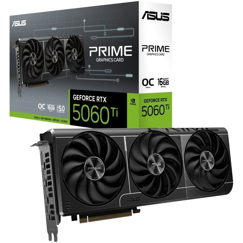 Placa Gráfica Asus Prime Geforce RTX 5060 Ti OC Edition / 16GB GDDR7