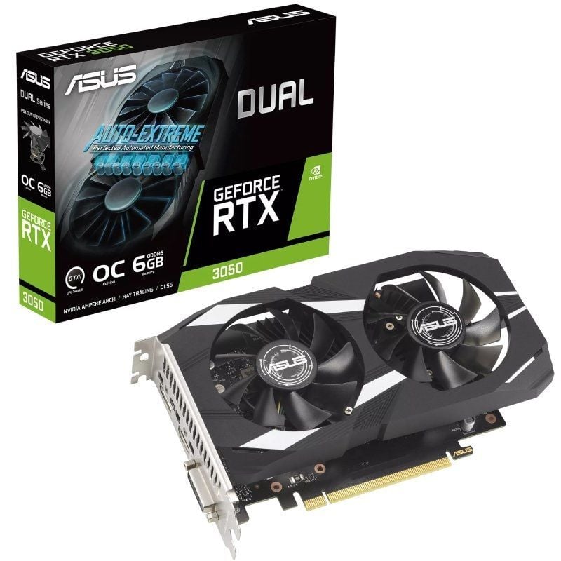 Placa Gráfica Asus Dual Geforce RTX 3050 OC Edition / 6GB GDDR6