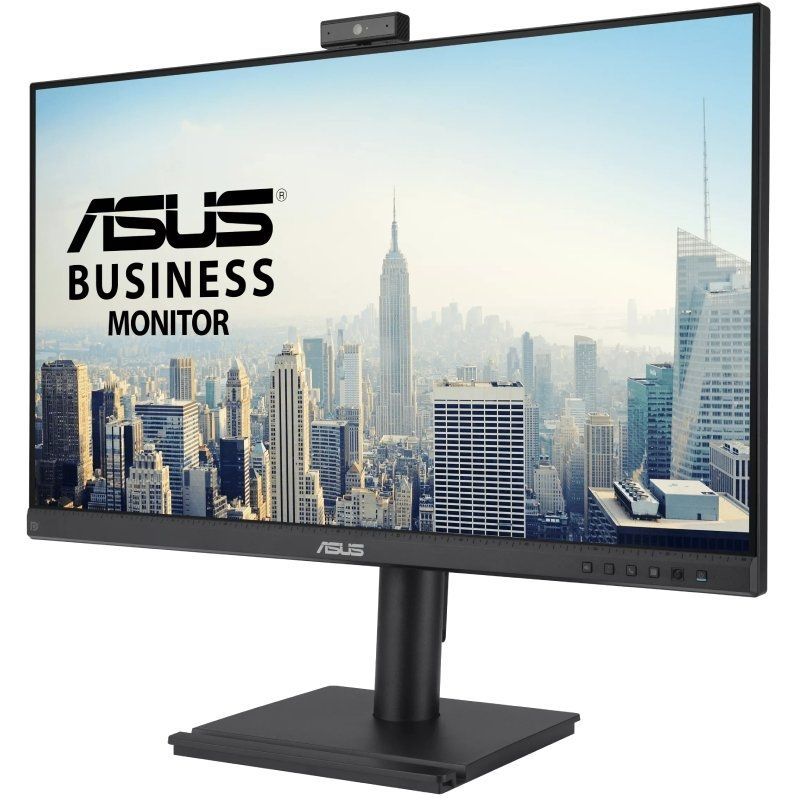 Monitor Profissional Asus BE279QFK 27" / Full HD / Webcam / Multimédia / Ajustável em Altura / Preto