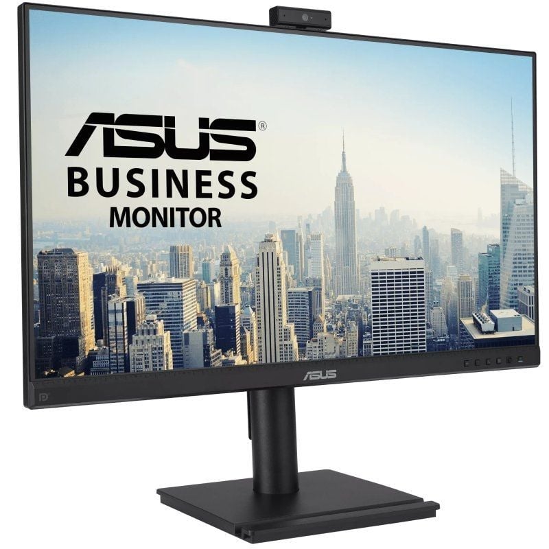 Monitor Profissional Asus BE279QFK 27" / Full HD / Webcam / Multimédia / Ajustável em Altura / Preto