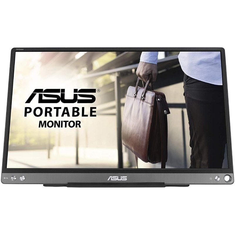 Monitor para Computador Portátil Asus Zenscreen MB16ACE 15,6" / Full HD / Prateado e Preto