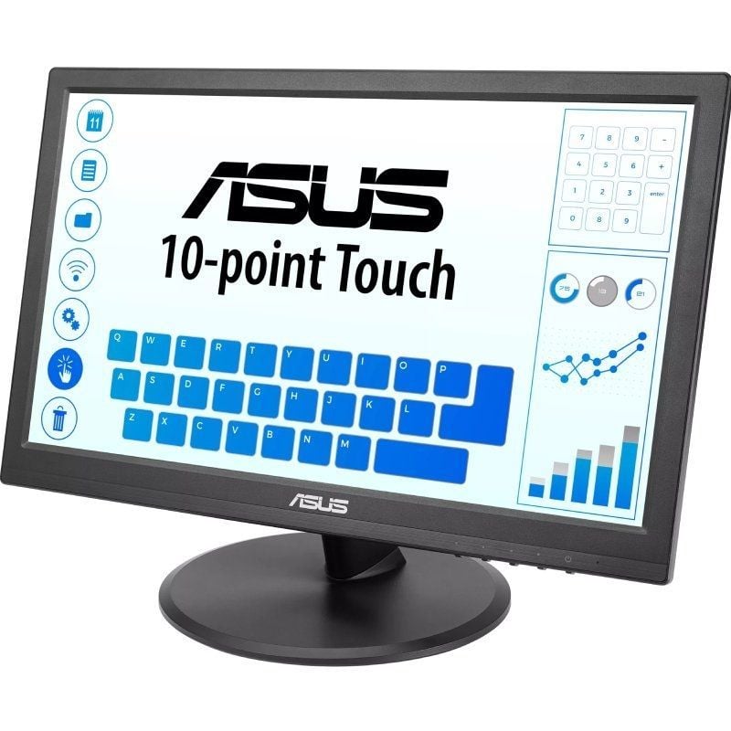 Monitor Tátil Profissional Asus VT169HE 15,6" / Full HD / Preto
