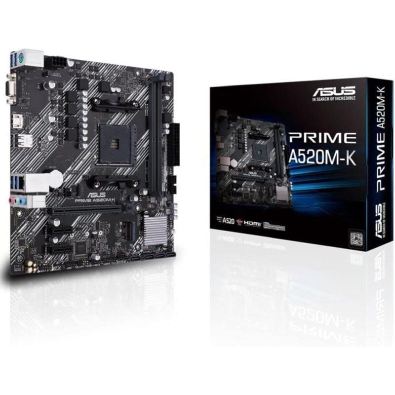 Placa-mãe Asus Prime A520m-k Socket AM4 / Micro ATX