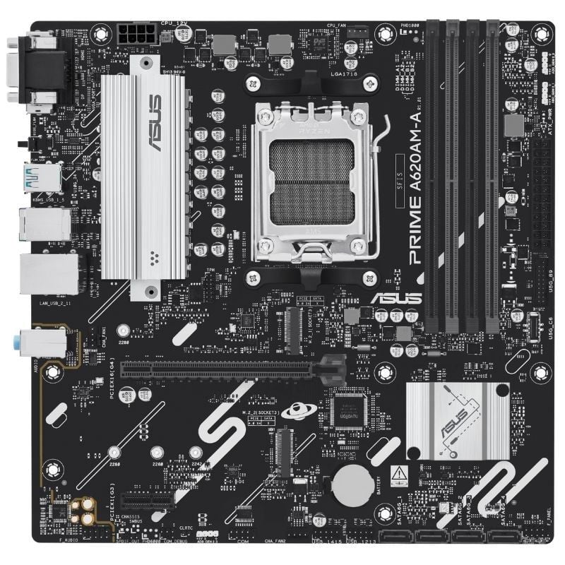 Asus A620am-a-csm Soquete AM5 / DDR5 / PCIe 4.0 / Placa-mãe Micro ATX