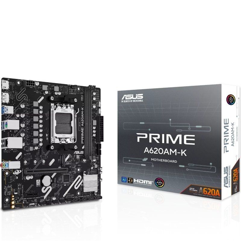 Placa-mãe Asus A620am-k Socket AM5 / DDR5 / PCIe 4.0 / Micro ATX