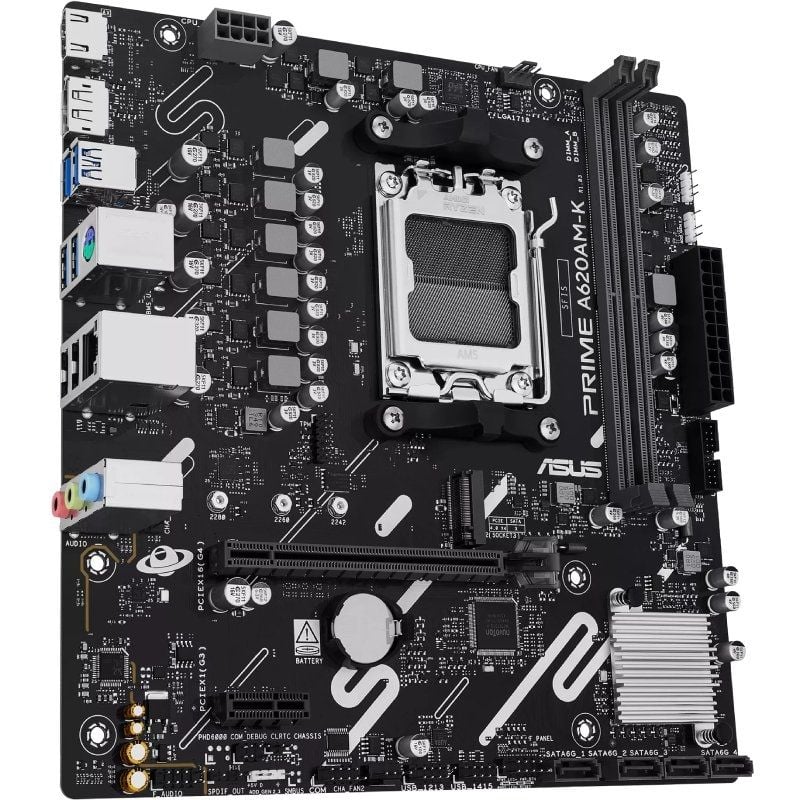 Placa-mãe Asus A620am-k Socket AM5 / DDR5 / PCIe 4.0 / Micro ATX