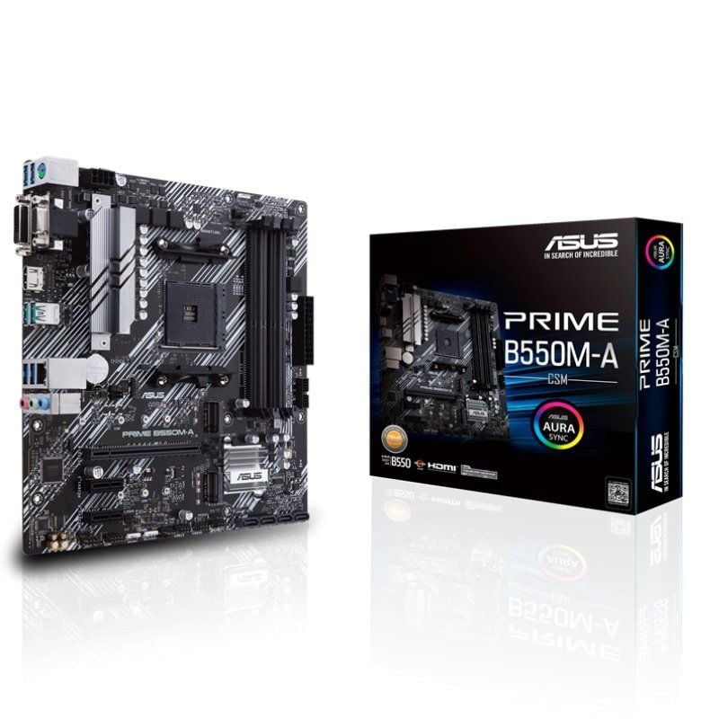 Placa-mãe Asus Prime B550m-a / CSM Socket AM4 / Micro ATX